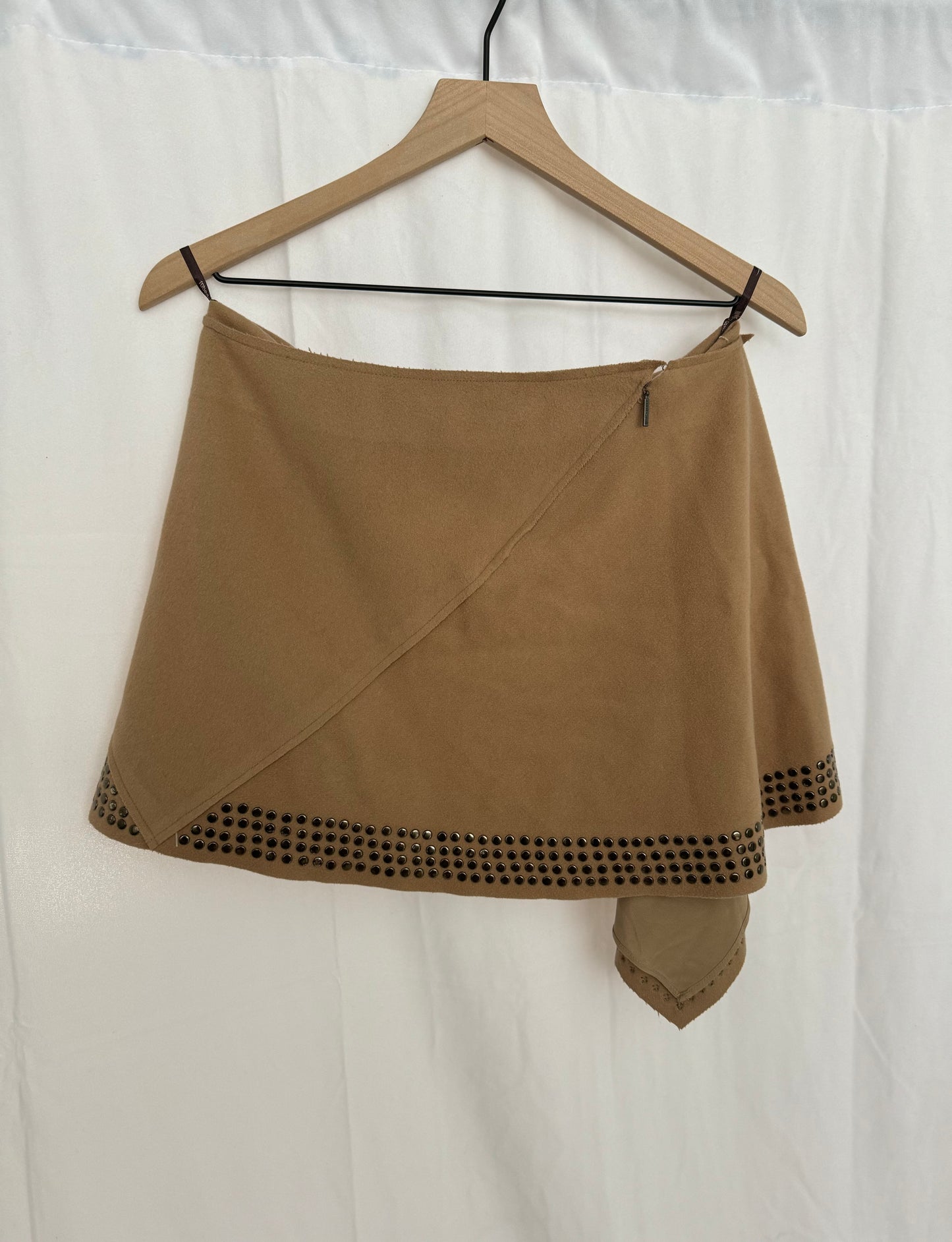 Y2K Roberto Cavalli Wool Mini Skirt